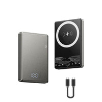 20W Magnetic Wireless Fast Charging Power Bank, 1 Count Portable Magnetic Wireless Charger with Digital Display, USB-C Data Cable Power Bank for Iphone Android Samsung